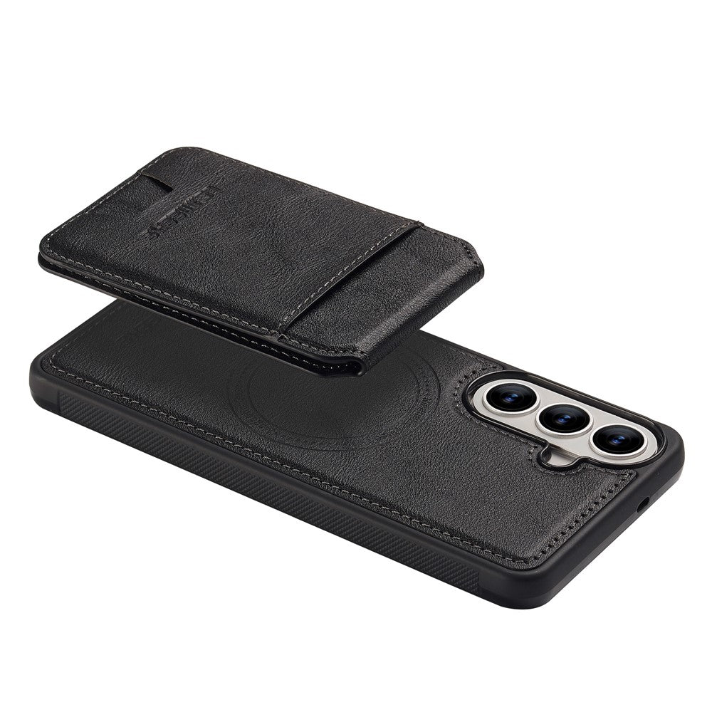 LC.IMEEKE L3 For Samsung Galaxy S26 Magnetic Case Detachable Card Holder Leather TPU Mobile Cover