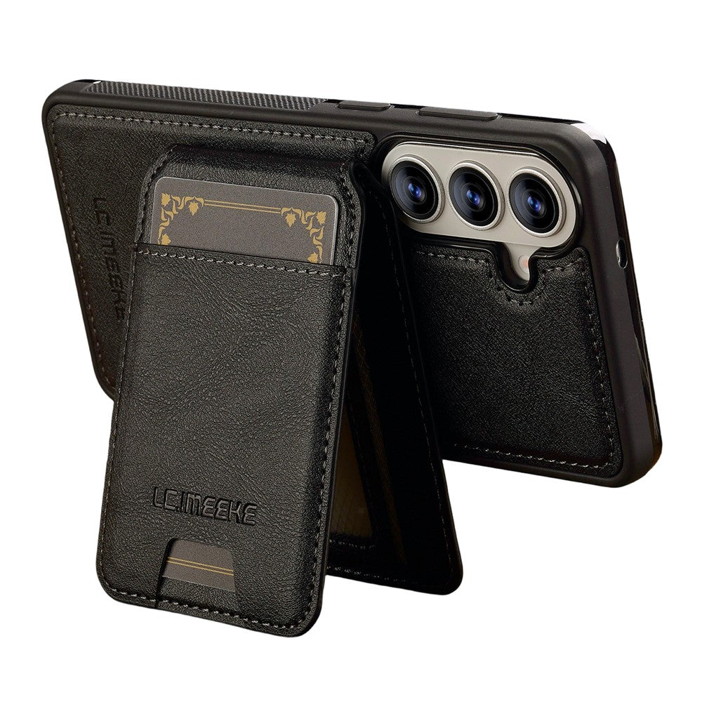 LC.IMEEKE L3 For Samsung Galaxy A57 5G Magnetic Case Detachable Card Holder Leather TPU Mobile Cover