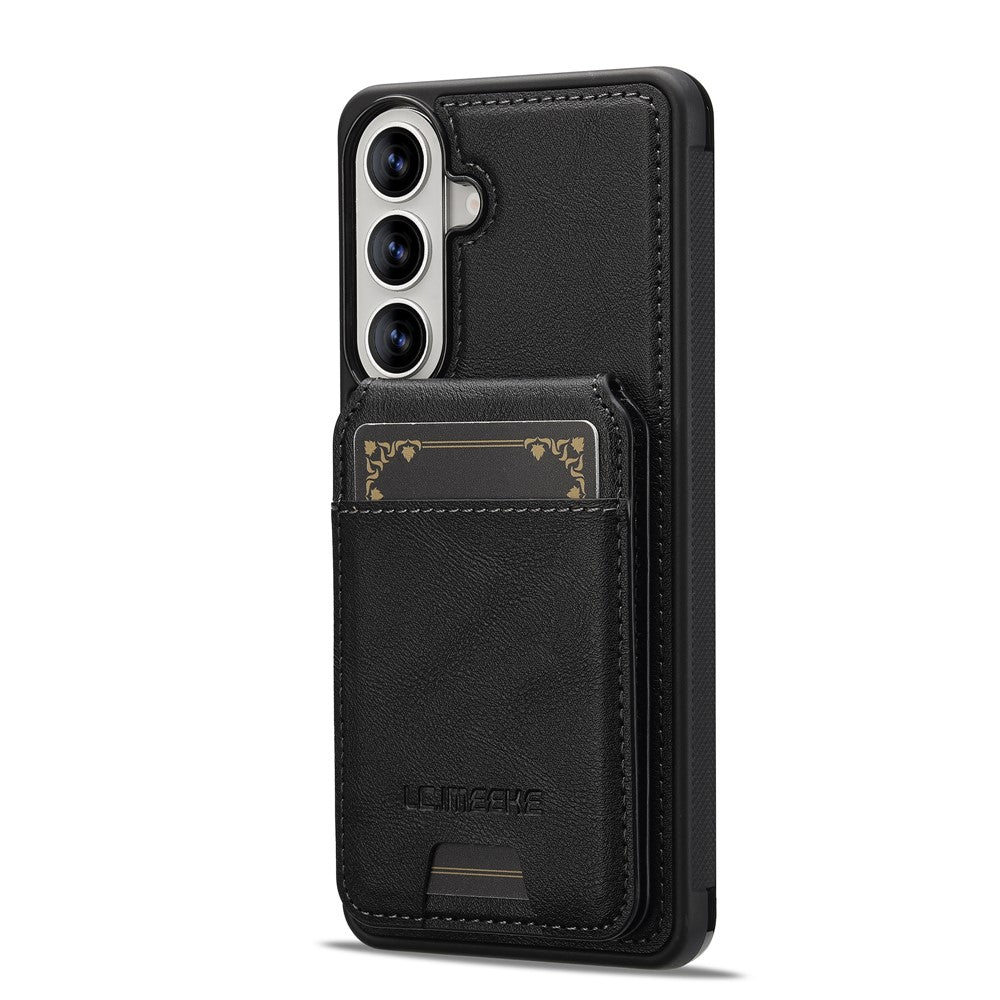 LC.IMEEKE L3 For Samsung Galaxy A37 5G Magnetic Case Detachable Card Holder Leather TPU Mobile Cover