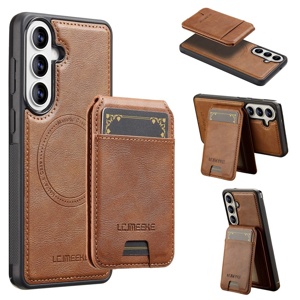 LC.IMEEKE L3 For Samsung Galaxy A37 5G Magnetic Case Detachable Card Holder Leather TPU Mobile Cover