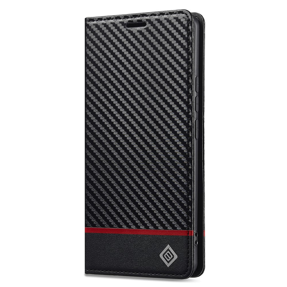 LC.IMEEKE For Xiaomi Redmi Note 15 Pro 5G (Global) Wallet Case Carbon Fiber Texture Leather Phone Cover