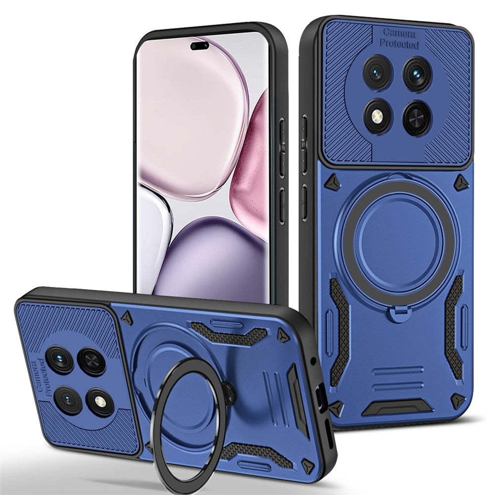 Honor Magic7 Lite 5G  /  X60 Pro 5G  /  X9c 5G Magnetische Handyhülle – Aus stoßfestem TPU & PC, mit integriertem Ständer