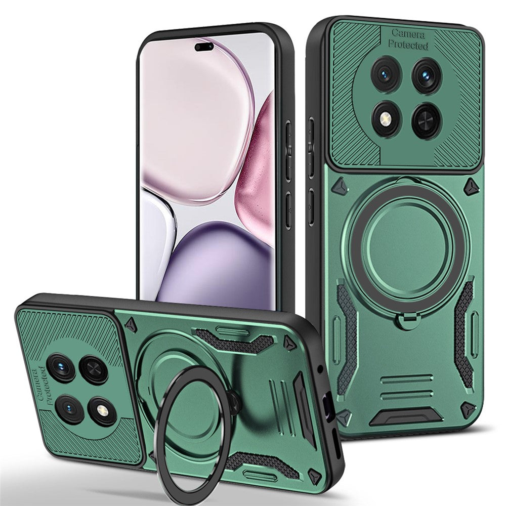 Honor Magic7 Lite 5G  /  X60 Pro 5G  /  X9c 5G Magnetische Handyhülle – Aus stoßfestem TPU & PC, mit integriertem Ständer