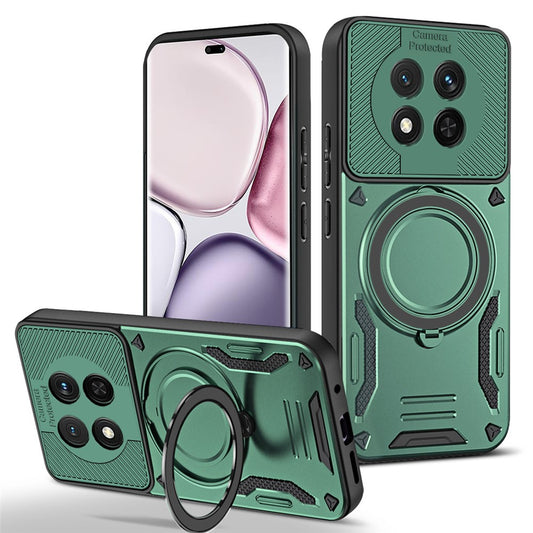 Honor Magic7 Lite 5G  /  X60 Pro 5G  /  X9c 5G Magnetische Handyhülle – Aus stoßfestem TPU & PC, mit integriertem Ständer