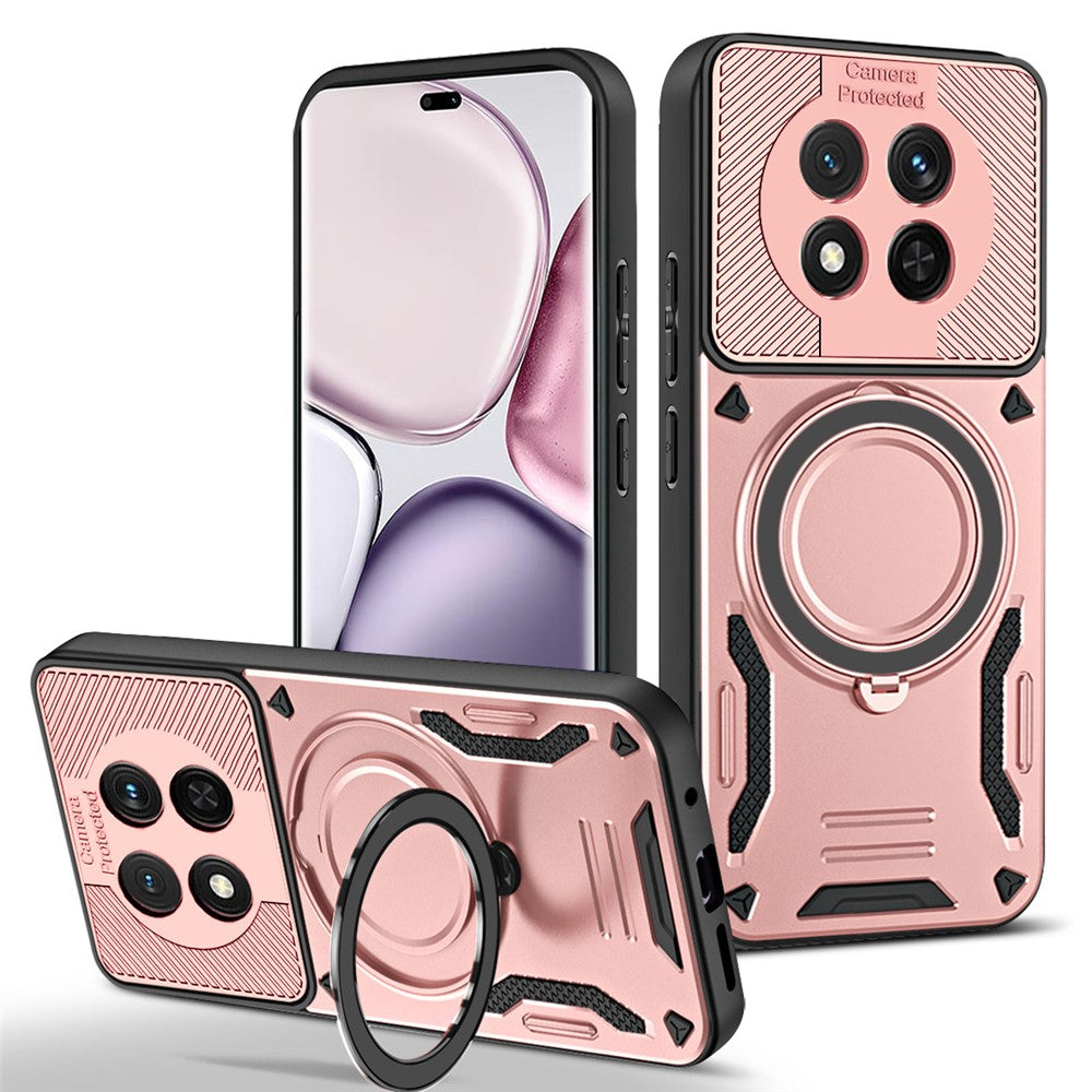 Honor Magic7 Lite 5G  /  X60 Pro 5G  /  X9c 5G Magnetische Handyhülle – Aus stoßfestem TPU & PC, mit integriertem Ständer