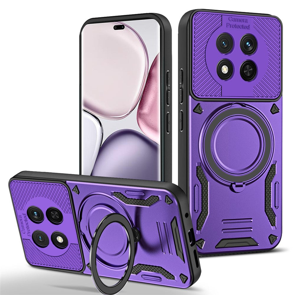 Honor Magic7 Lite 5G  /  X60 Pro 5G  /  X9c 5G Magnetische Handyhülle – Aus stoßfestem TPU & PC, mit integriertem Ständer
