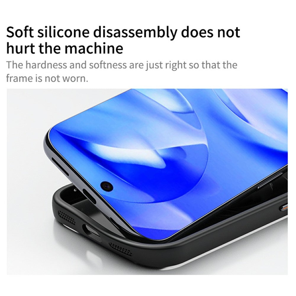 For Google Pixel 10a Magnetic Case TPU + Acrylic + Metal Kickstand Matte Phone Cover
