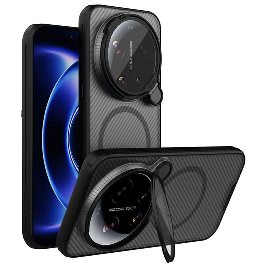 Xiaomi 17 Ultra 5G – Magnetische transparente Handyhülle aus Metall, Kunststoff und TPU