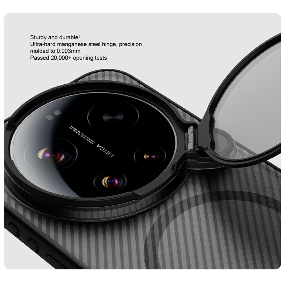 Xiaomi 17 Ultra 5G – Magnetische transparente Handyhülle aus Metall, Kunststoff und TPU