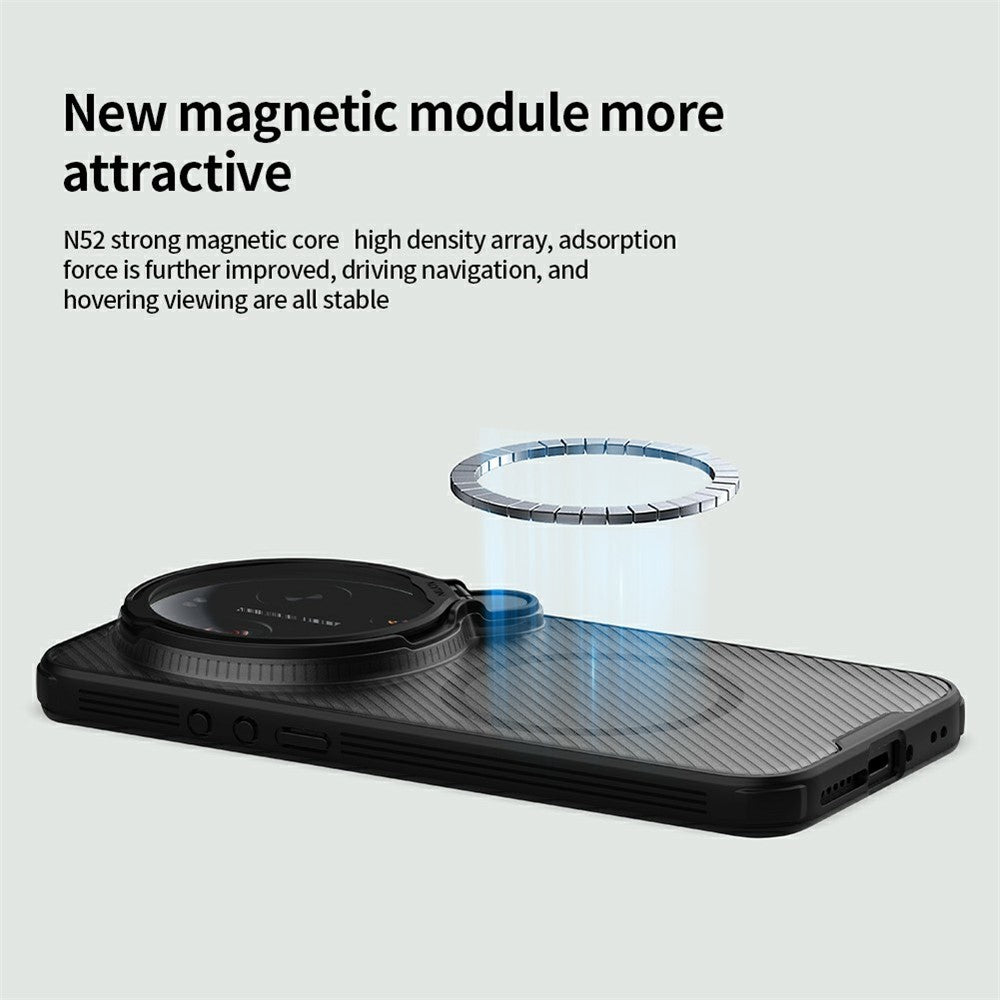 Xiaomi 17 Ultra 5G – Magnetische transparente Handyhülle aus Metall, Kunststoff und TPU