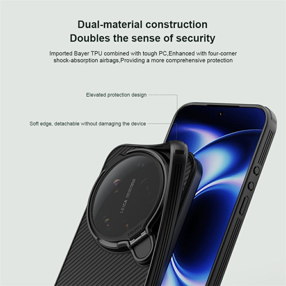 Xiaomi 17 Ultra 5G – Magnetische transparente Handyhülle aus Metall, Kunststoff und TPU