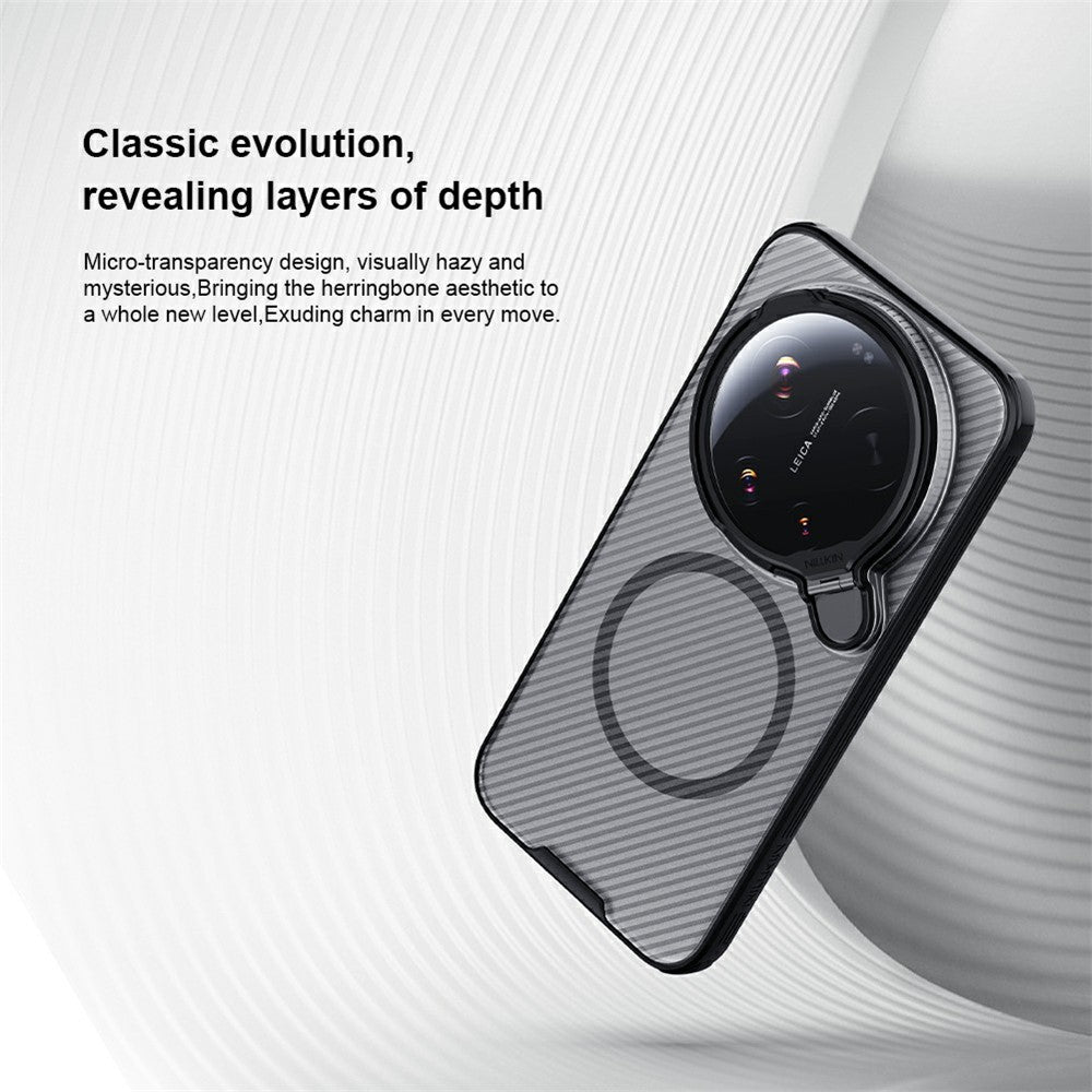 Xiaomi 17 Ultra 5G – Magnetische transparente Handyhülle aus Metall, Kunststoff und TPU