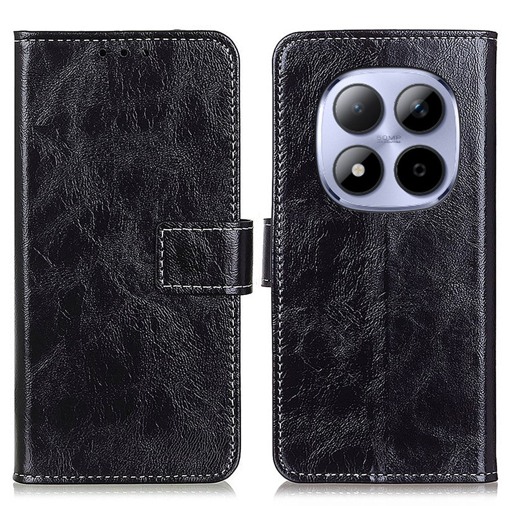For Xiaomi Redmi Note 15 Pro 4G (Global) Case Wallet Leather Phone Cover Crazy Horse Texture