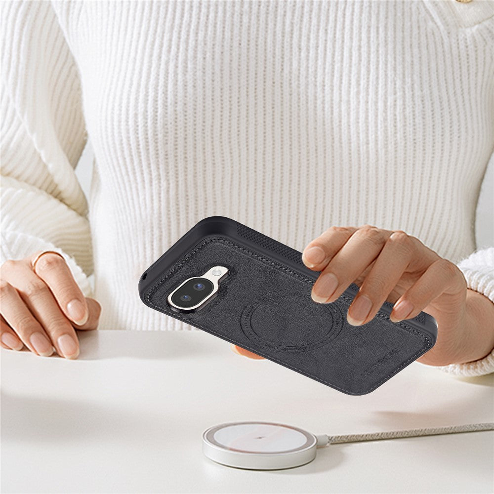 LC.IMEEKE L3 For Google Pixel 10a Magnetic Case Detachable Card Holder Leather TPU Mobile Cover