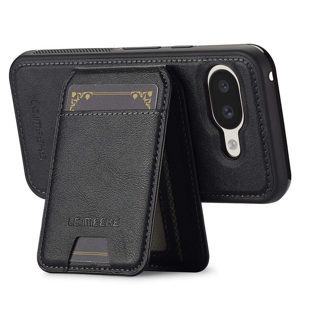 LC.IMEEKE L3 For Google Pixel 10a Magnetic Case Detachable Card Holder Leather TPU Mobile Cover