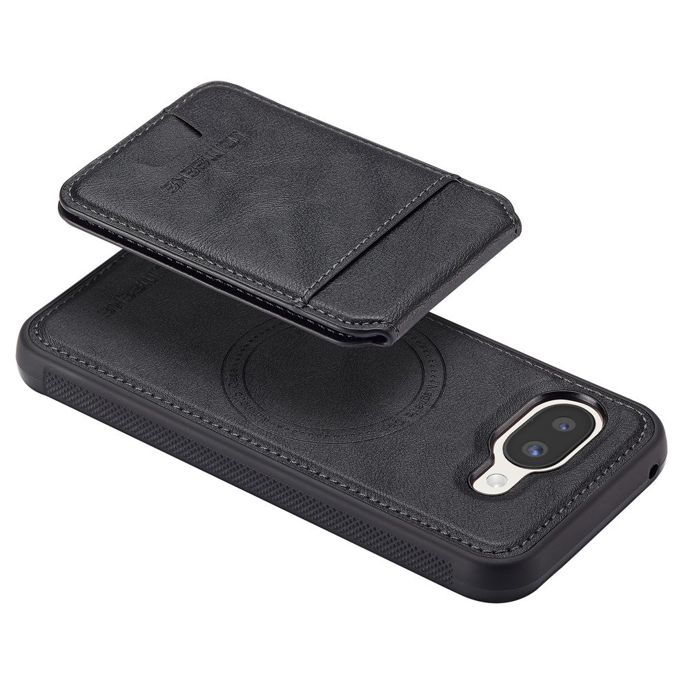 LC.IMEEKE L3 For Google Pixel 10a Magnetic Case Detachable Card Holder Leather TPU Mobile Cover