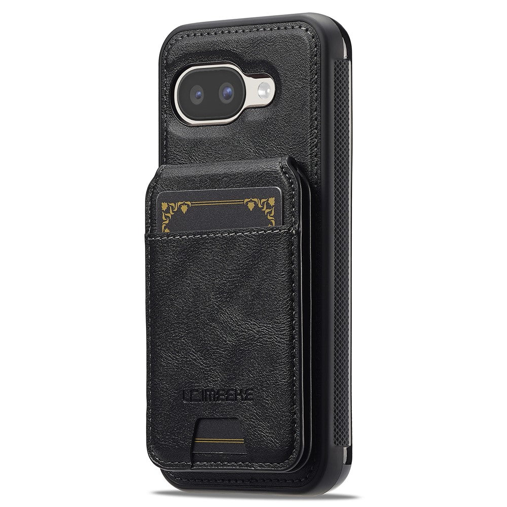 LC.IMEEKE L3 For Google Pixel 10a Magnetic Case Detachable Card Holder Leather TPU Mobile Cover