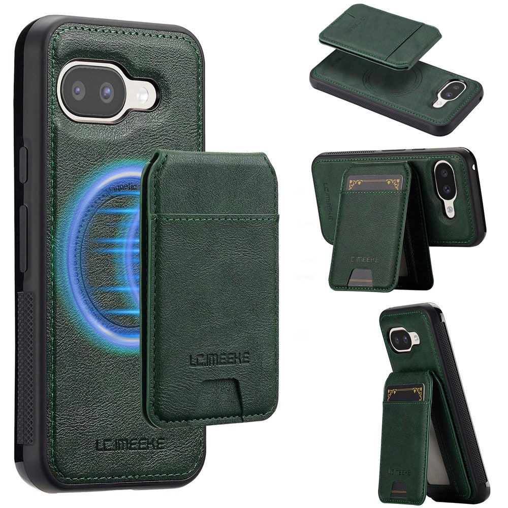 LC.IMEEKE L3 For Google Pixel 10a Magnetic Case Detachable Card Holder Leather TPU Mobile Cover