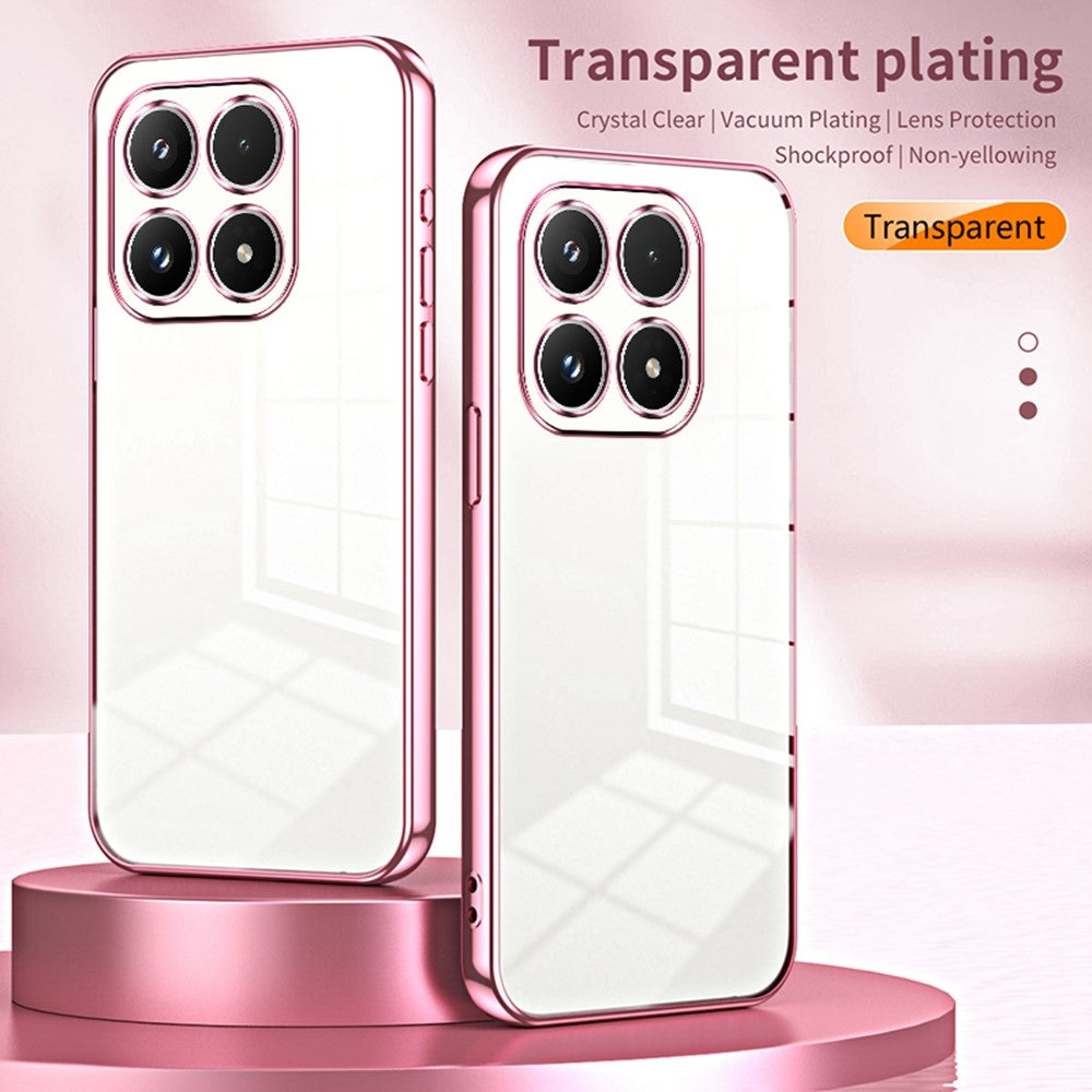 For Xiaomi 17 Case Electroplating Frame Soft TPU Phone Cover