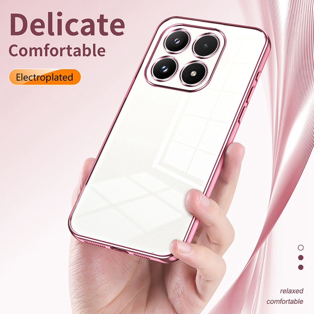 For Xiaomi 17 Case Electroplating Frame Soft TPU Phone Cover