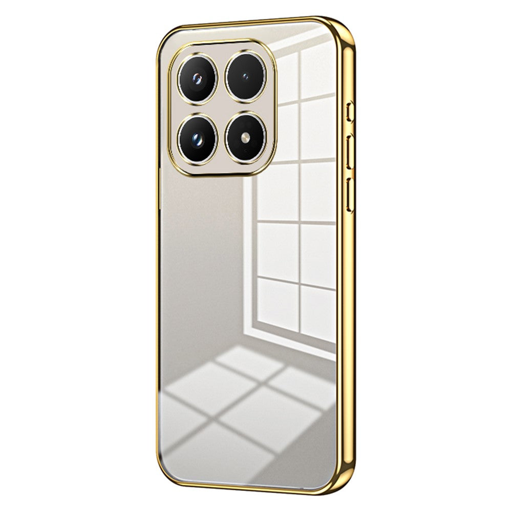 For Xiaomi 17 Case Electroplating Frame Soft TPU Phone Cover