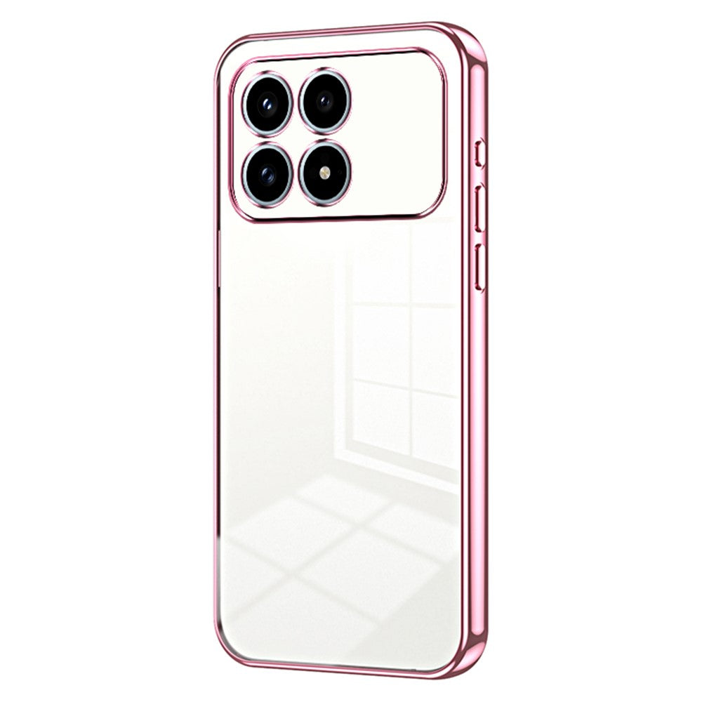 Phone Case For Xiaomi Poco F8 Pro 5G  /  Redmi K90 5G Electroplating Frame Soft TPU Phone Cover