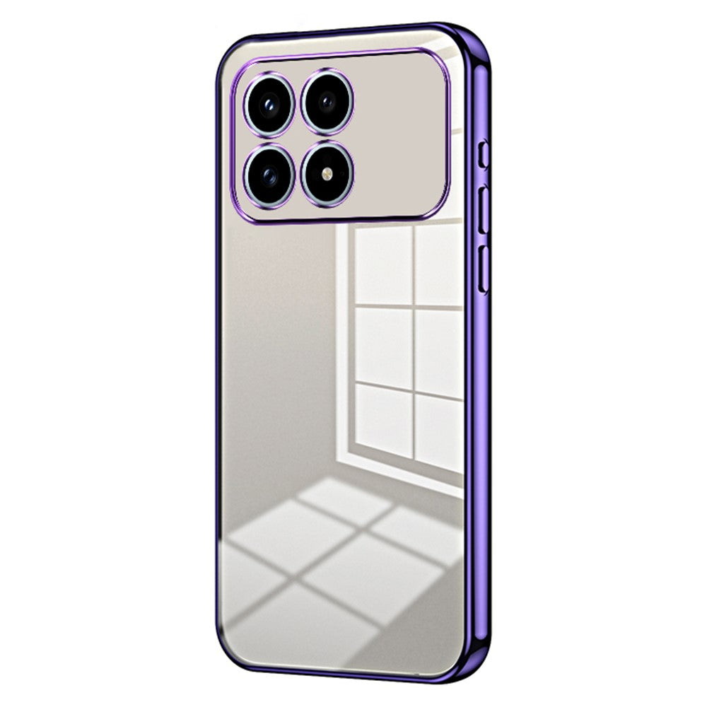 Phone Case For Xiaomi Poco F8 Pro 5G  /  Redmi K90 5G Electroplating Frame Soft TPU Phone Cover