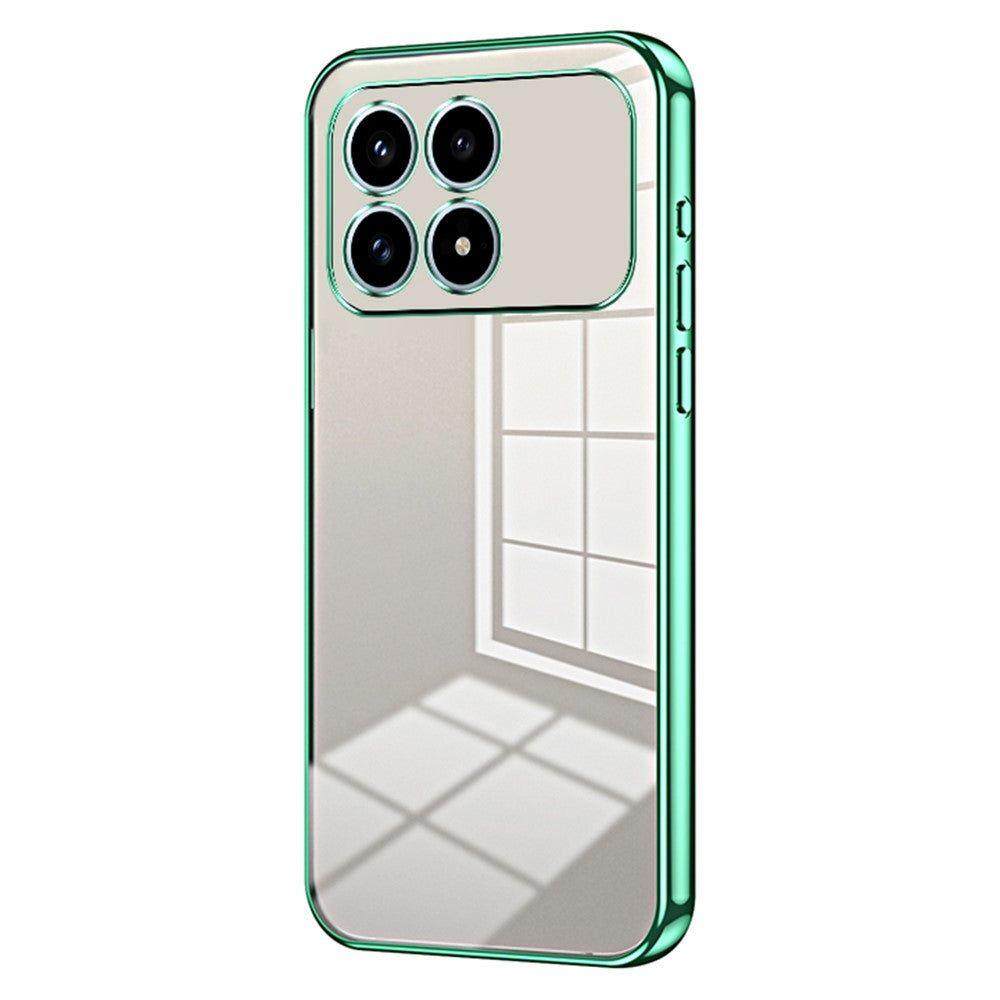 Phone Case For Xiaomi Poco F8 Pro 5G  /  Redmi K90 5G Electroplating Frame Soft TPU Phone Cover