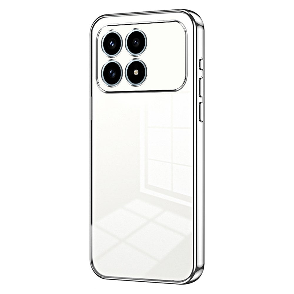 Phone Case For Xiaomi Poco F8 Pro 5G  /  Redmi K90 5G Electroplating Frame Soft TPU Phone Cover