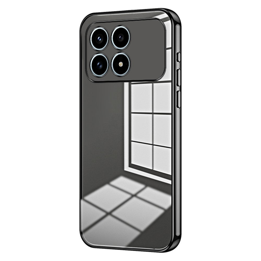 Phone Case For Xiaomi Poco F8 Pro 5G  /  Redmi K90 5G Electroplating Frame Soft TPU Phone Cover