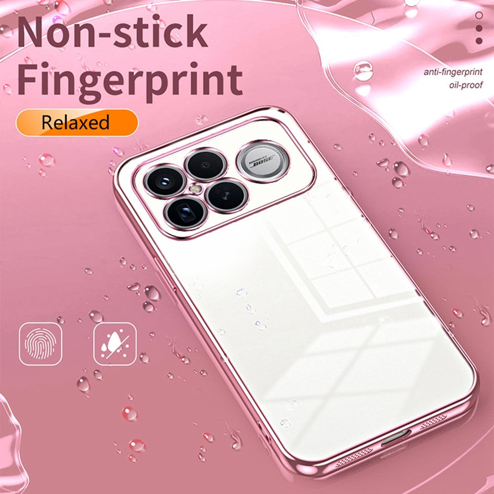 Phone Case For Xiaomi Poco F8 Ultra  /  Redmi K90 Pro Max 5G Electroplating Frame Soft TPU Phone Cover