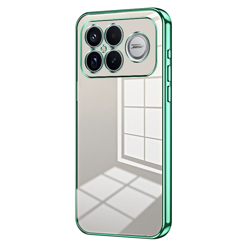 Phone Case For Xiaomi Poco F8 Ultra  /  Redmi K90 Pro Max 5G Electroplating Frame Soft TPU Phone Cover
