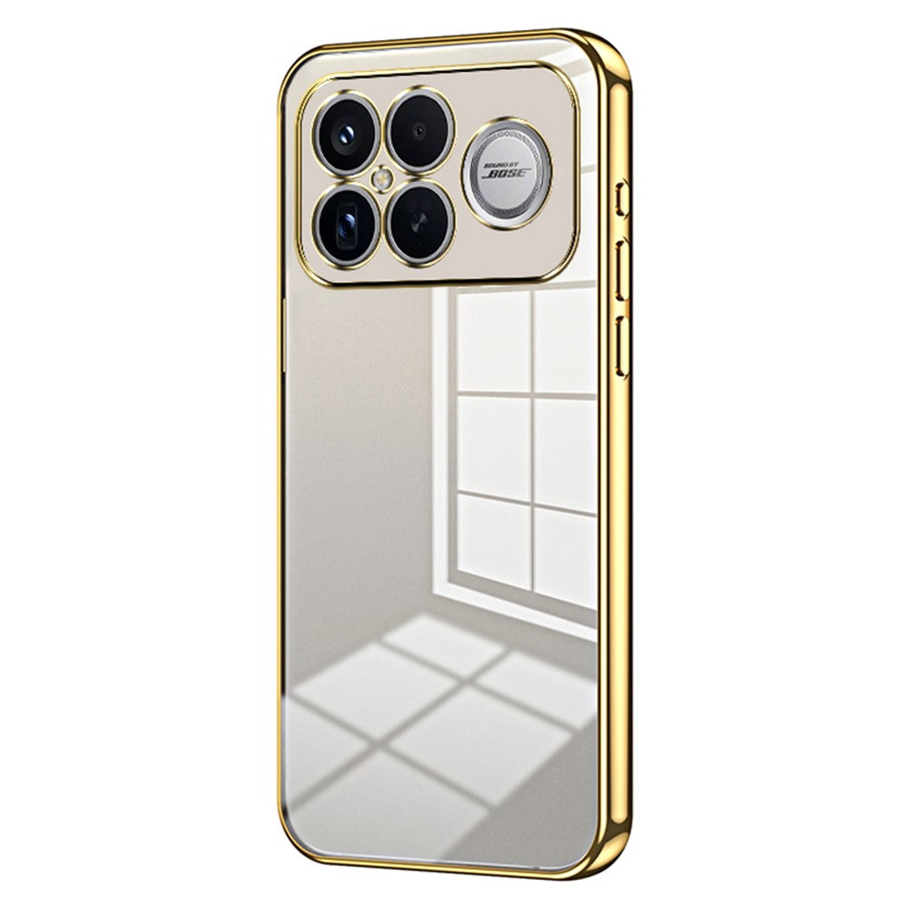 Phone Case For Xiaomi Poco F8 Ultra  /  Redmi K90 Pro Max 5G Electroplating Frame Soft TPU Phone Cover