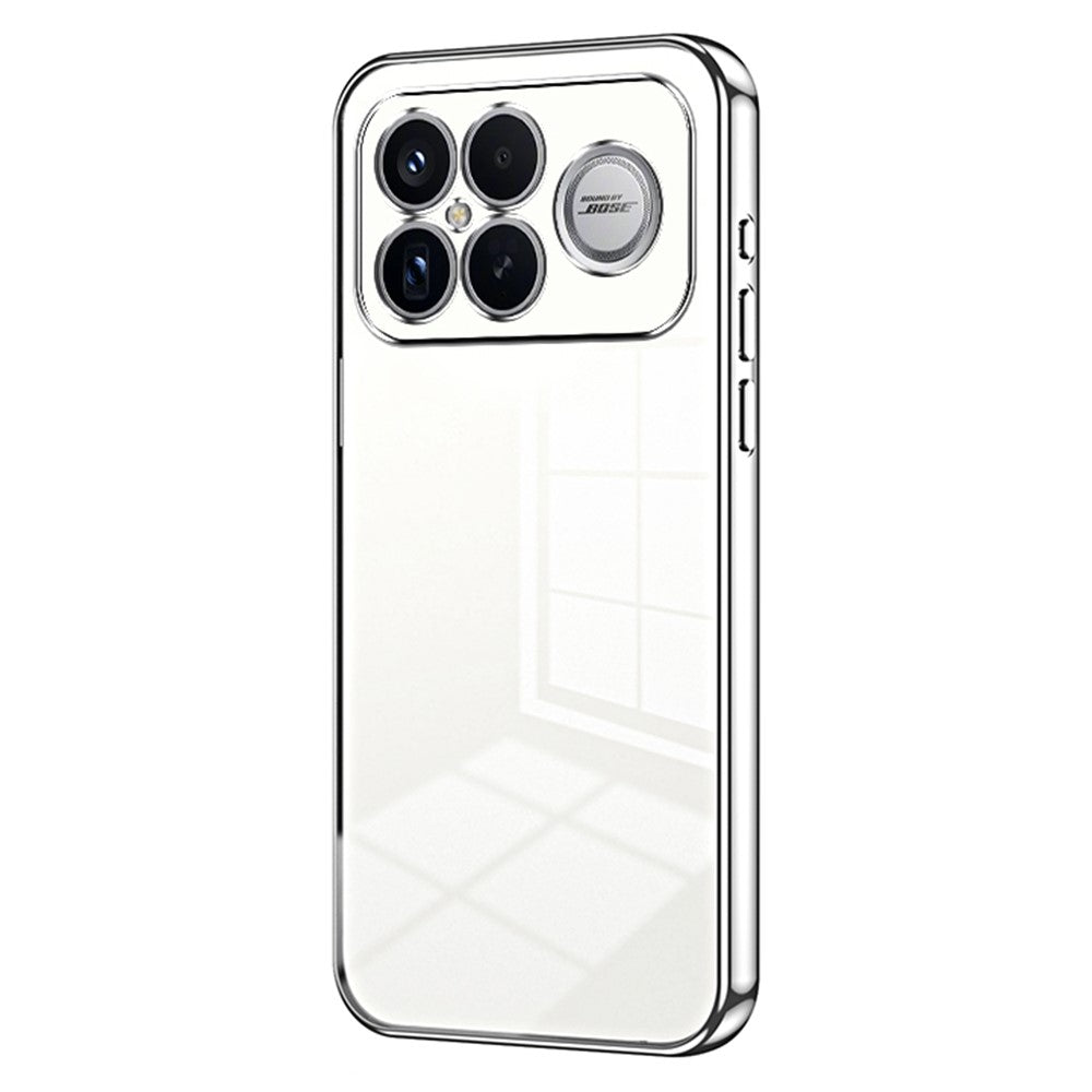 Phone Case For Xiaomi Poco F8 Ultra  /  Redmi K90 Pro Max 5G Electroplating Frame Soft TPU Phone Cover