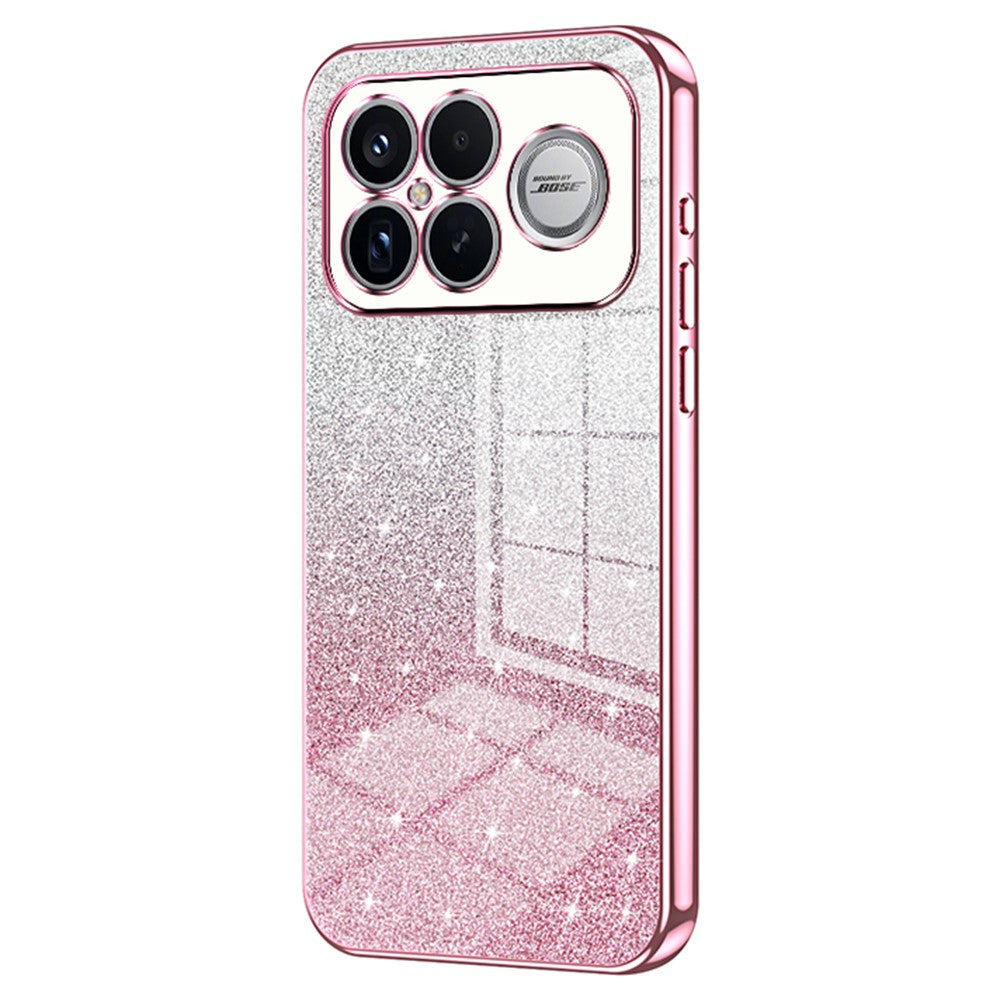 Phone Case For Xiaomi Poco F8 Ultra  /  Redmi K90 Pro Max 5G Electroplating Gradient Glitter TPU Phone Cover
