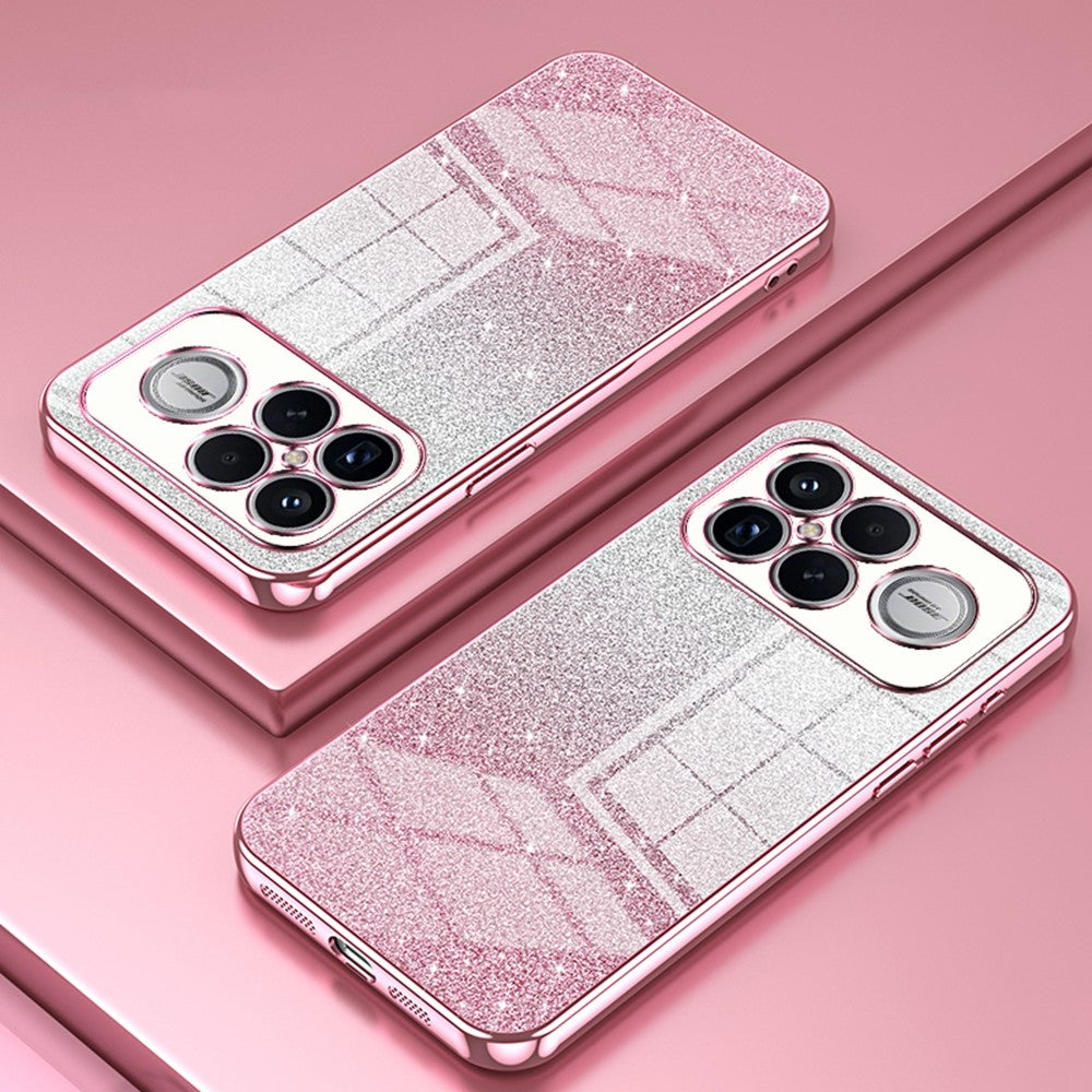 Phone Case For Xiaomi Poco F8 Ultra  /  Redmi K90 Pro Max 5G Electroplating Gradient Glitter TPU Phone Cover