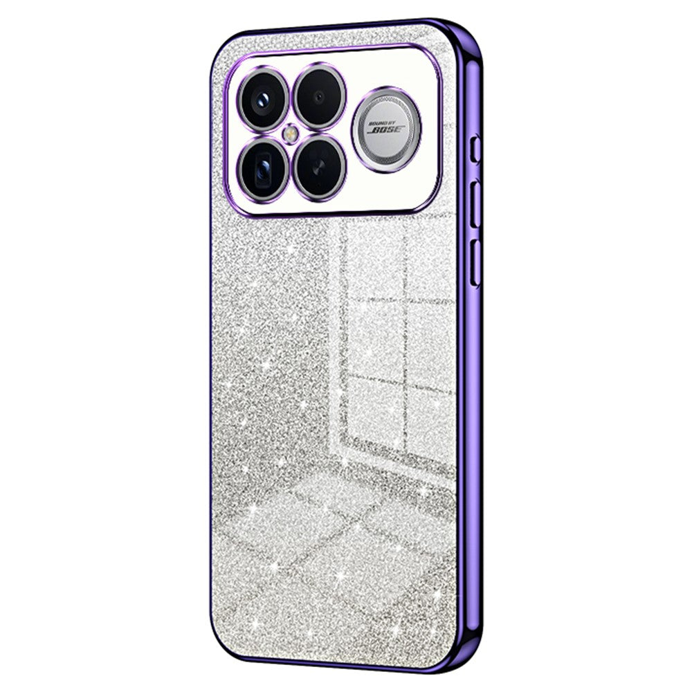 Phone Case For Xiaomi Poco F8 Ultra  /  Redmi K90 Pro Max 5G Electroplating Gradient Glitter TPU Phone Cover