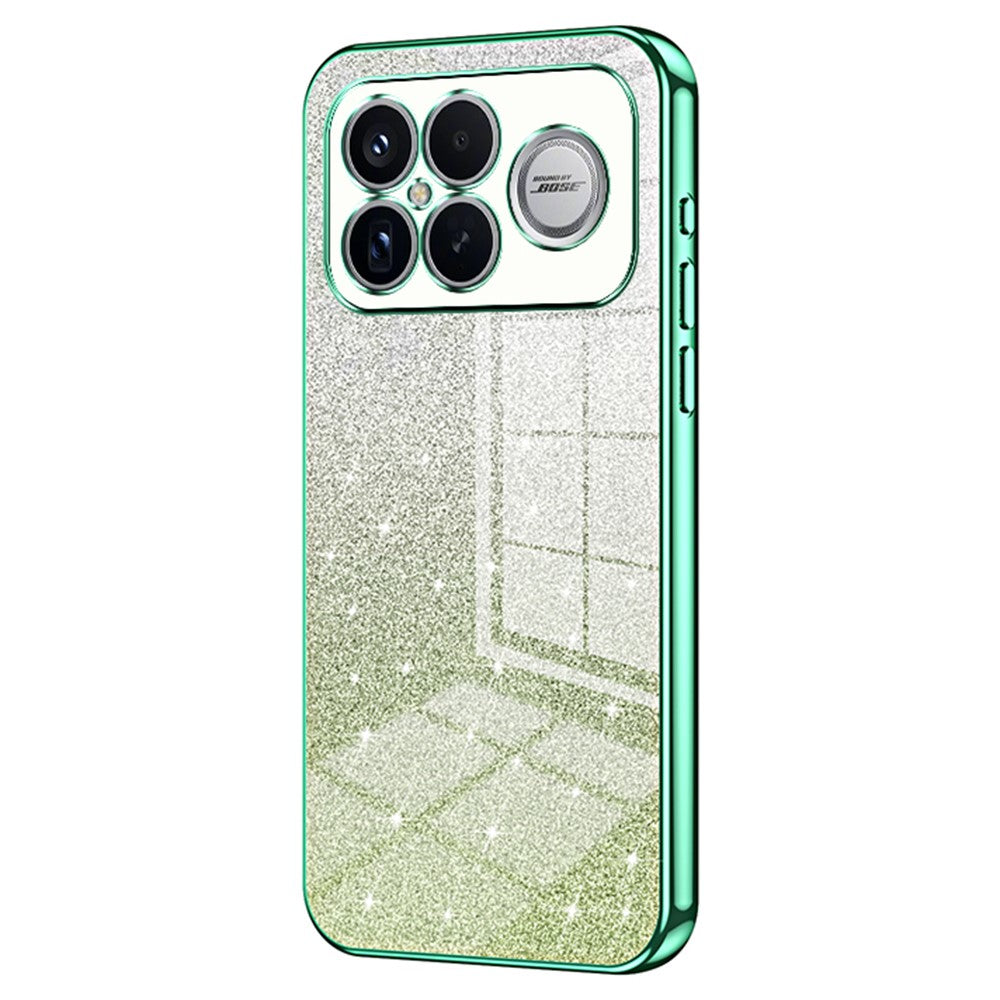 Phone Case For Xiaomi Poco F8 Ultra  /  Redmi K90 Pro Max 5G Electroplating Gradient Glitter TPU Phone Cover