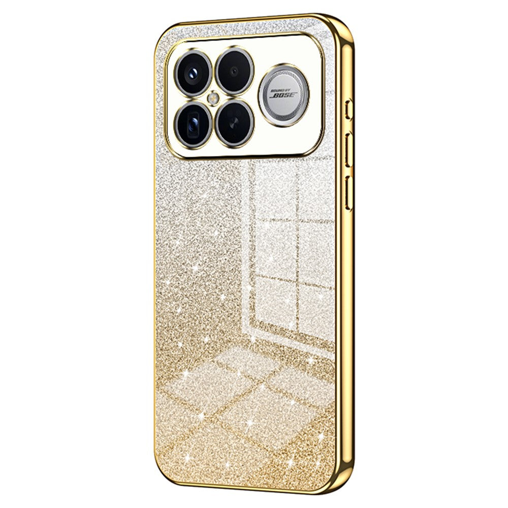 Phone Case For Xiaomi Poco F8 Ultra  /  Redmi K90 Pro Max 5G Electroplating Gradient Glitter TPU Phone Cover