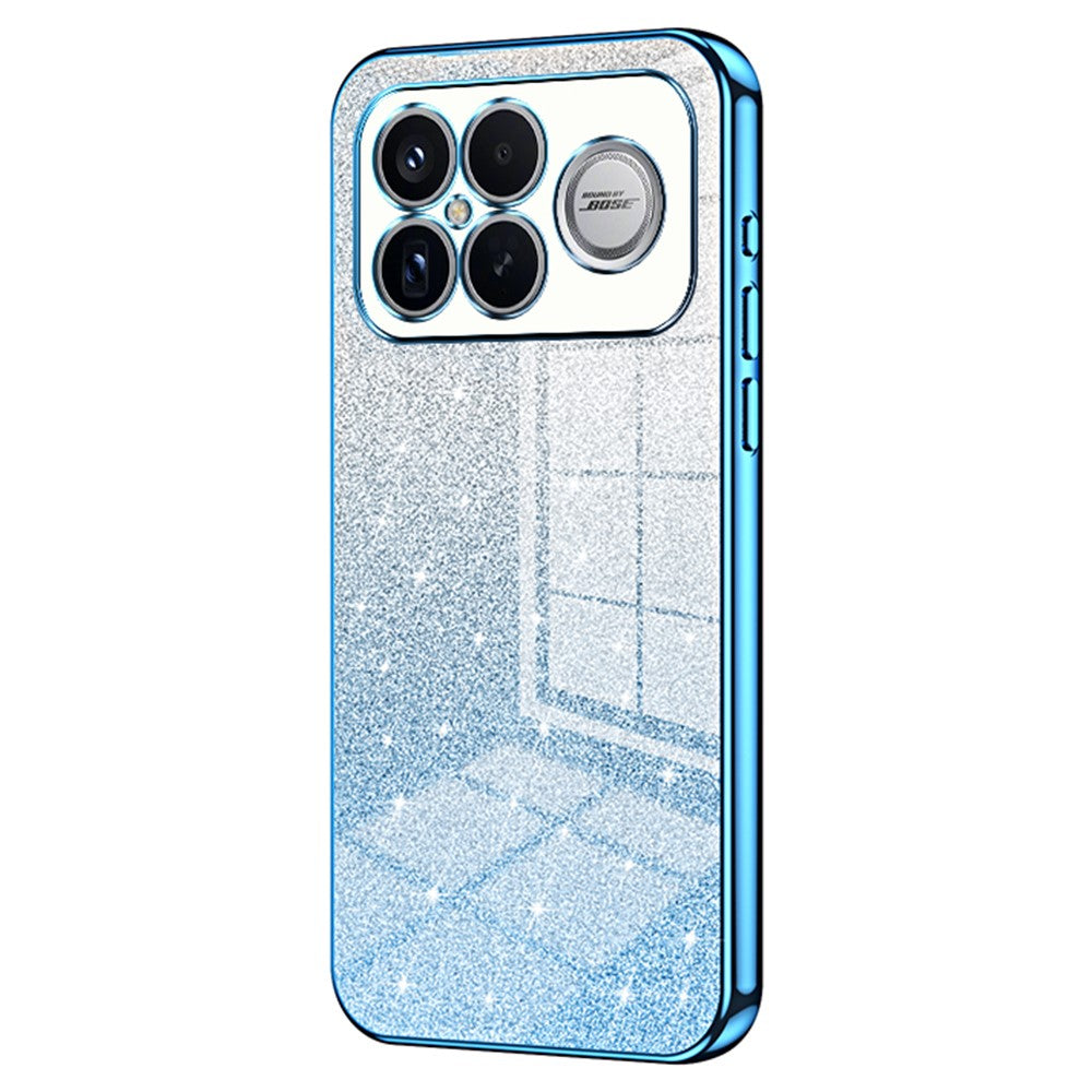 Phone Case For Xiaomi Poco F8 Ultra  /  Redmi K90 Pro Max 5G Electroplating Gradient Glitter TPU Phone Cover