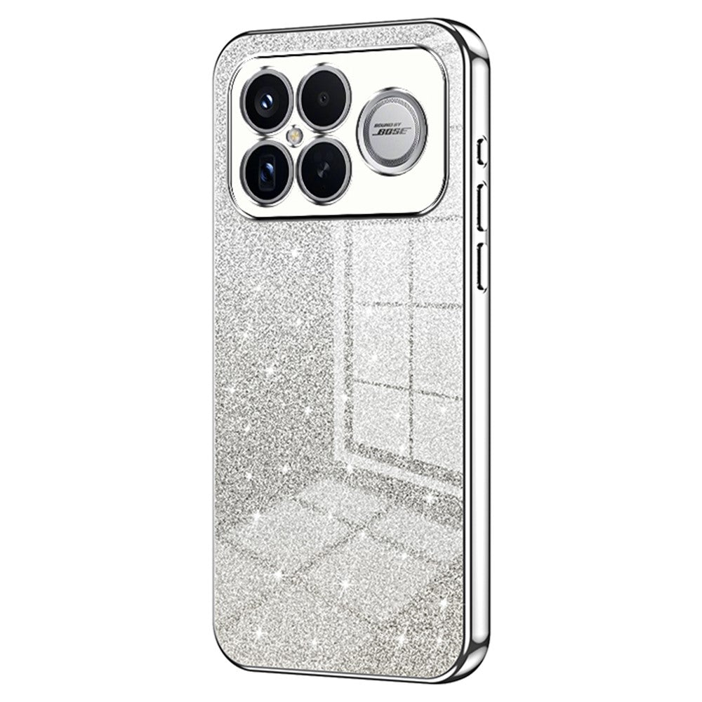 Phone Case For Xiaomi Poco F8 Ultra  /  Redmi K90 Pro Max 5G Electroplating Gradient Glitter TPU Phone Cover