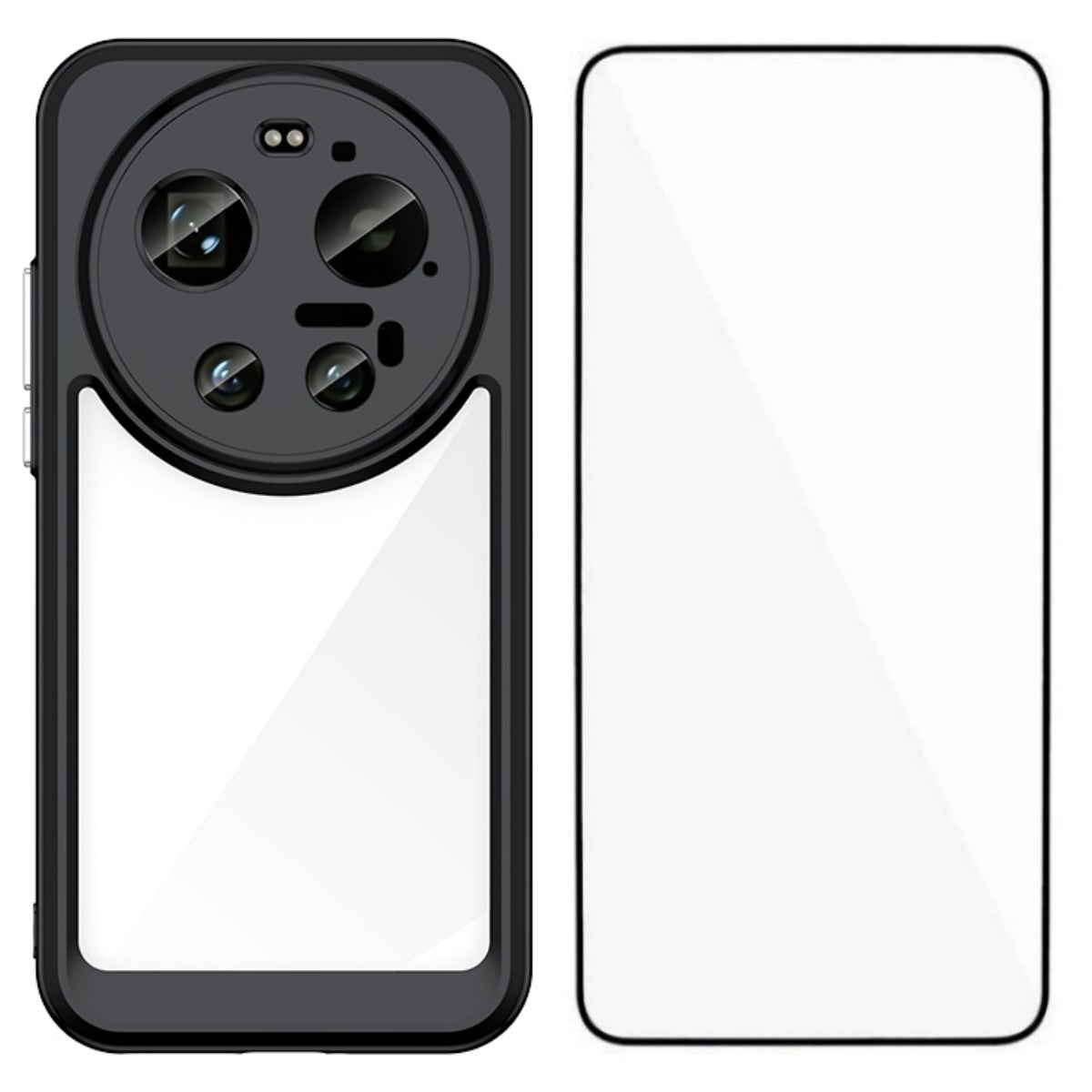 Xiaomi 17 Ultra 5G – Handyhülle aus Acryl, gehärtetem Glas und TPU, mit Displayschutz