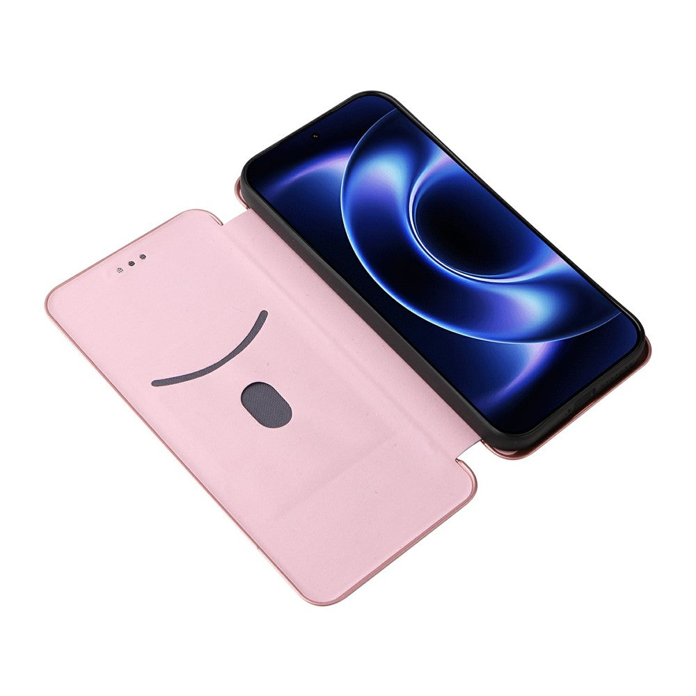For Xiaomi 17 Ultra 5G Case Carbon Fiber Texture Drop-Proof PU Leather Phone Cover