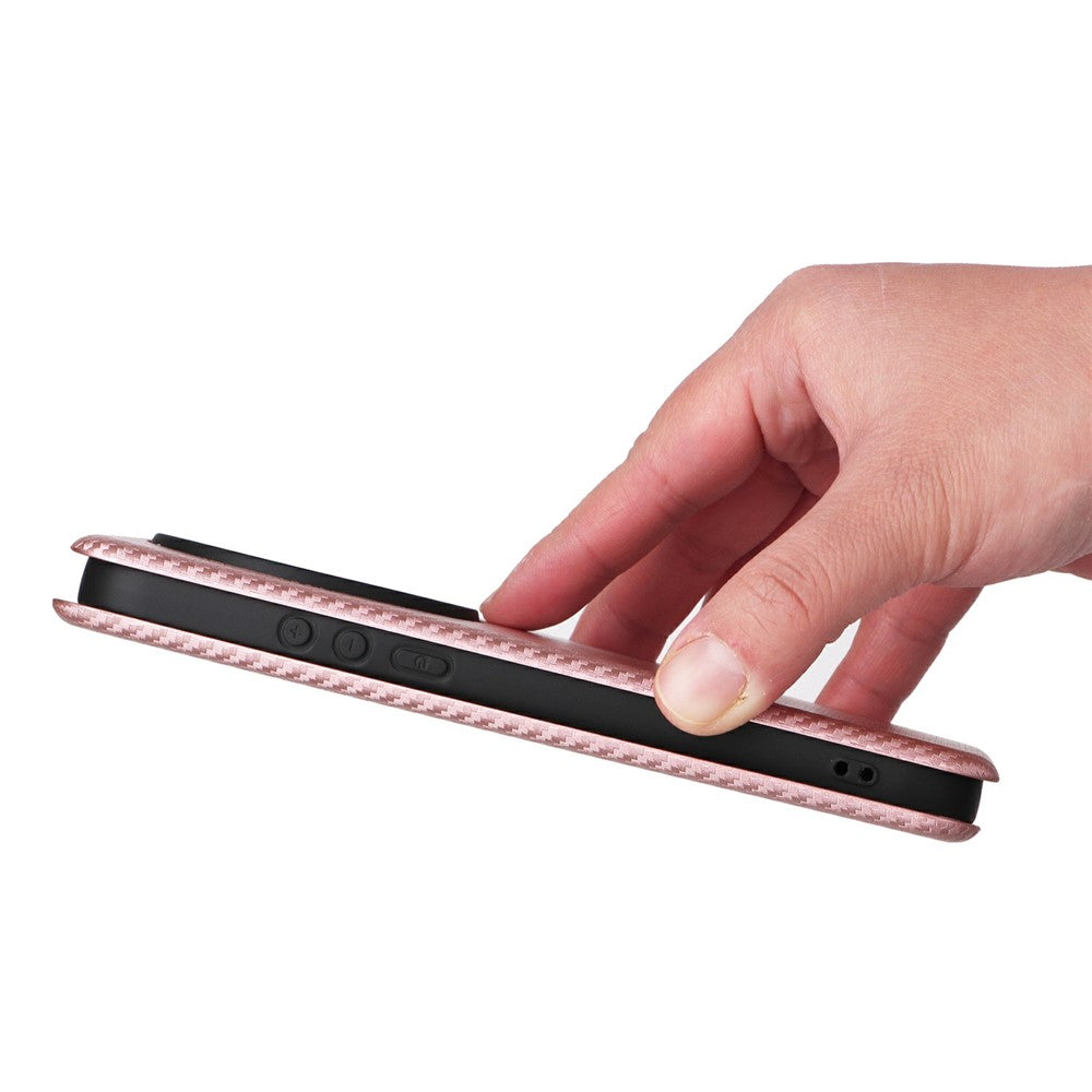 For Xiaomi 17 Ultra 5G Case Carbon Fiber Texture Drop-Proof PU Leather Phone Cover