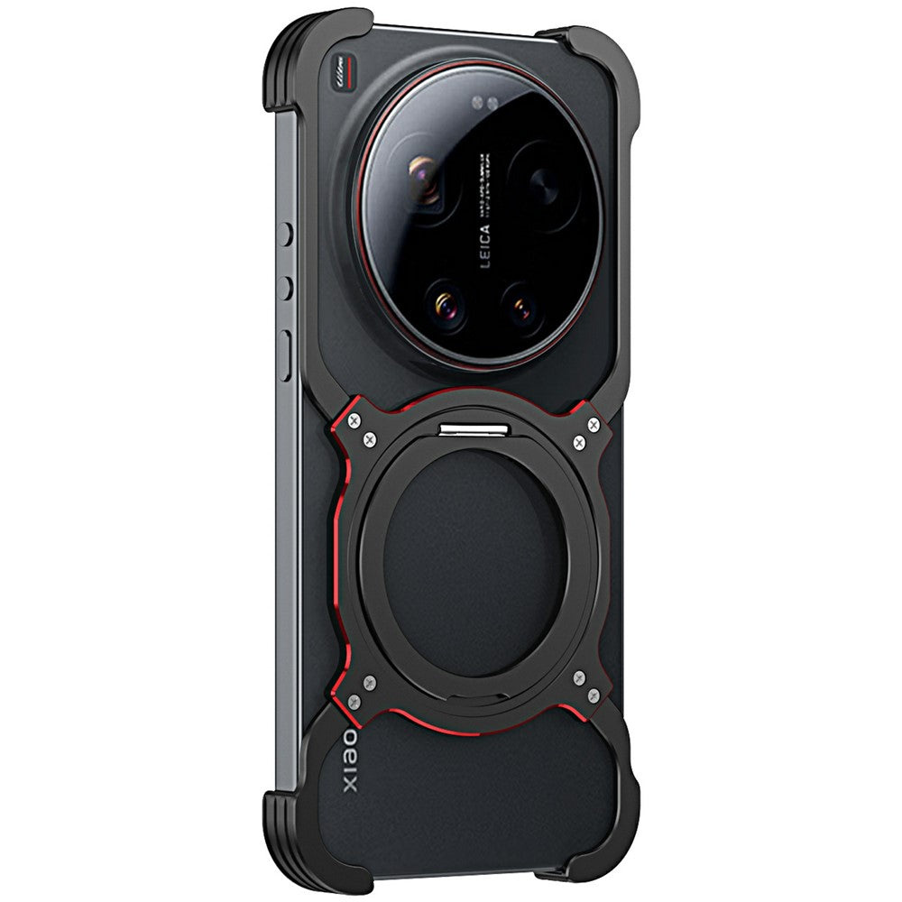 Xiaomi 17 Ultra 5G – Magnetische Handyhülle aus Metall, mit Ständer