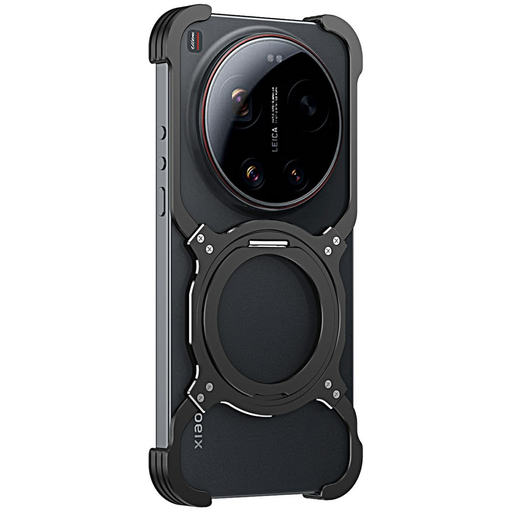 Xiaomi 17 Ultra 5G – Magnetische Handyhülle aus Metall, mit Ständer