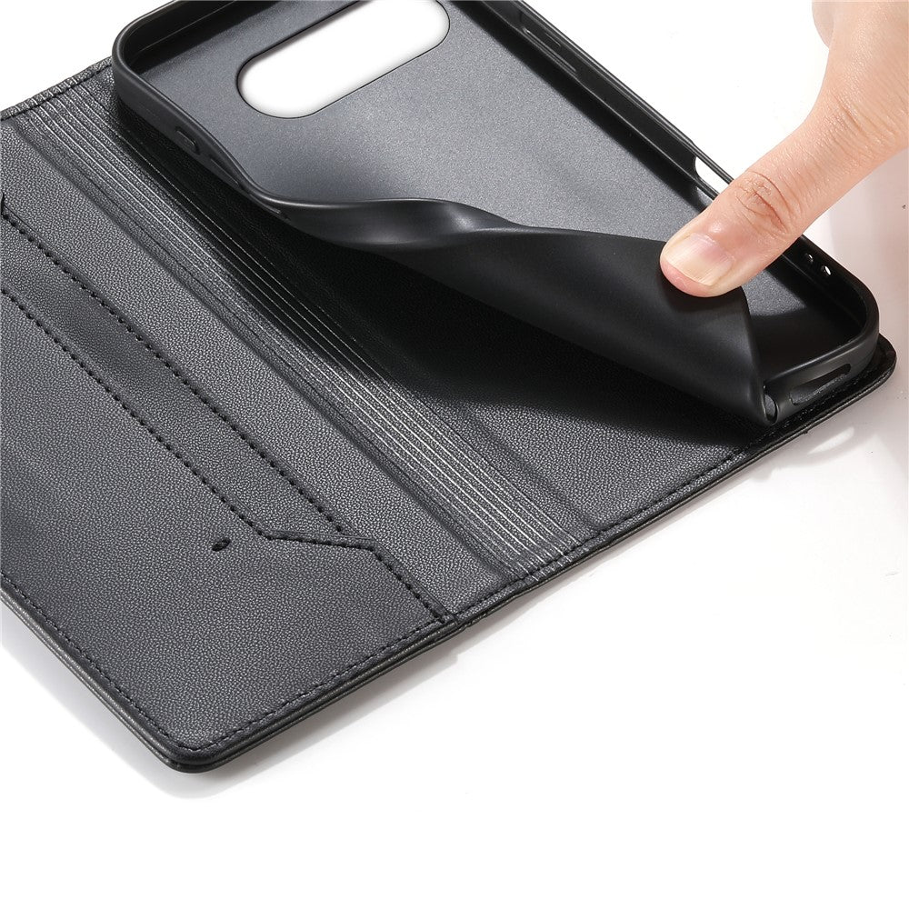 For Google Pixel 10a Wallet Stand Case Line Splicing TPU PU Leather Phone Cover