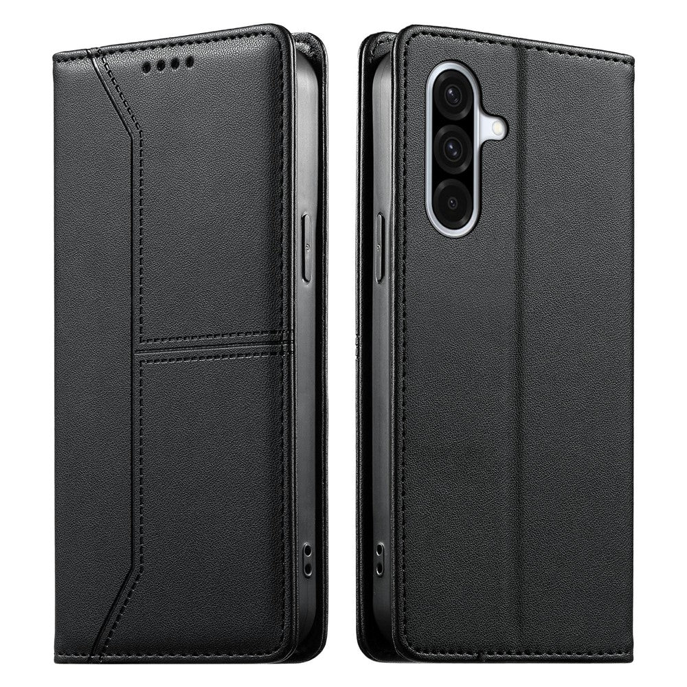 For Samsung Galaxy A37 5G Wallet Stand Case Line Splicing TPU PU Leather Phone Cover