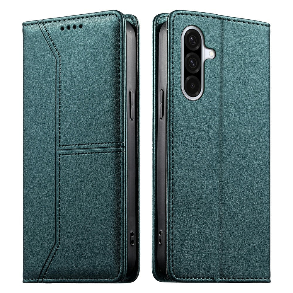 For Samsung Galaxy A37 5G Wallet Stand Case Line Splicing TPU PU Leather Phone Cover
