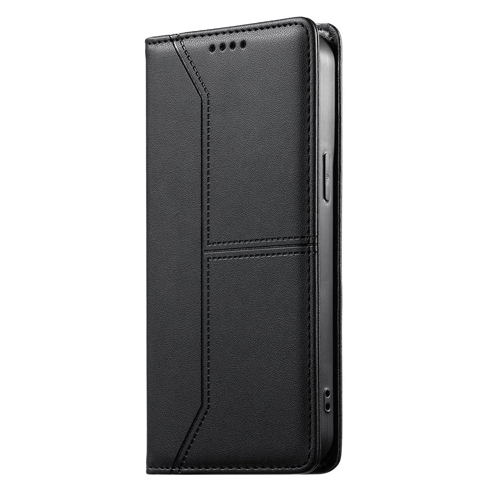 For Samsung Galaxy A57 5G Wallet Stand Case Line Splicing TPU PU Leather Phone Cover